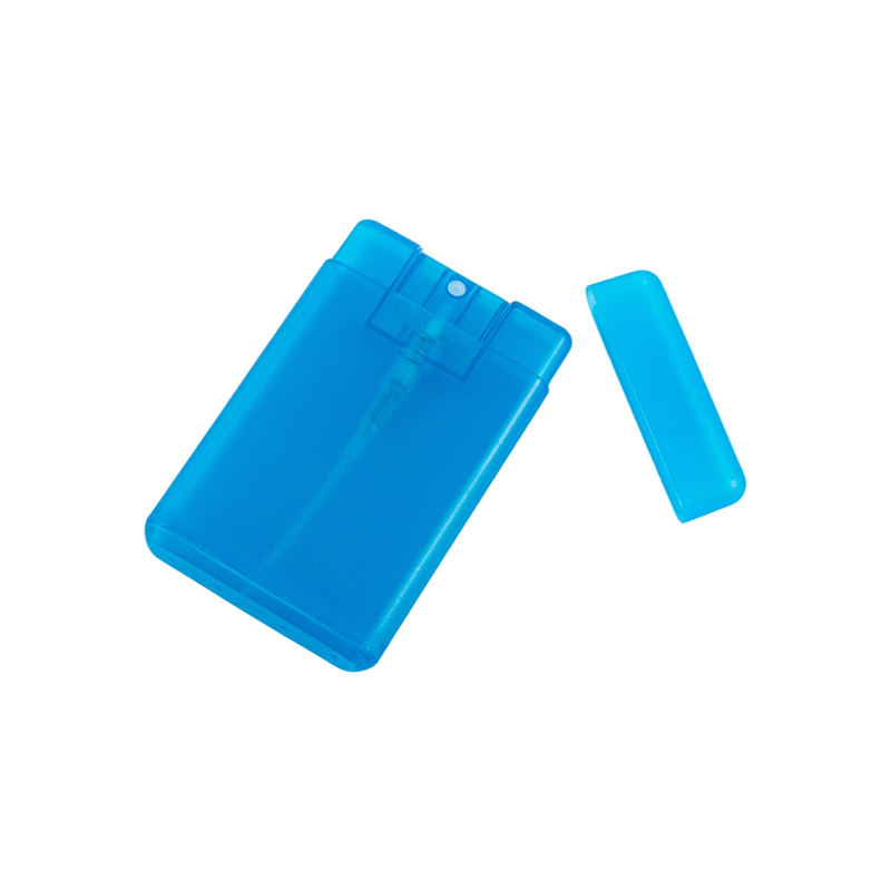 Frasco spray tipo cartão com tampa contra poeira Frasco spray tipo cartão com tampa contra poeira